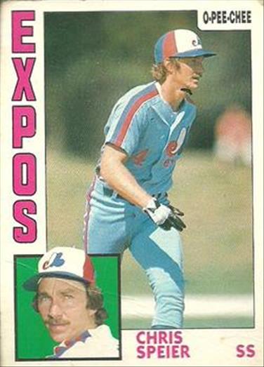 1984 O-Pee-Chee Baseball Cards 328     Chris Speier
